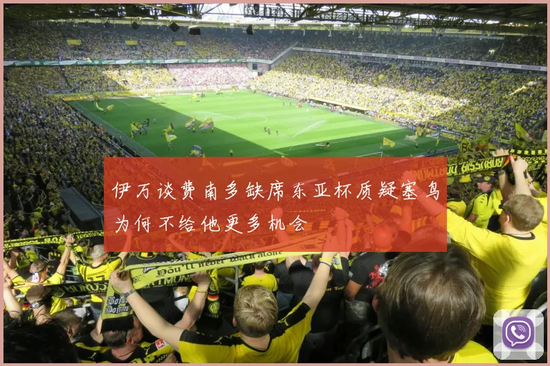 伊万谈费南多缺席东亚杯质疑塞鸟为何不给他更多机会